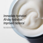 An infographic that has a picture of the Dewy gel cream open with no lid and outlines the clinical data of the dewy gel cream. 
