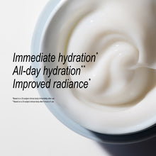 An infographic that has a picture of the Dewy gel cream open with no lid and outlines the clinical data of the dewy gel cream. 