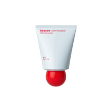 A light blue squeeze tube of beecee Everything Balm with a distinctive red spherical cap, shown on a clean white background.